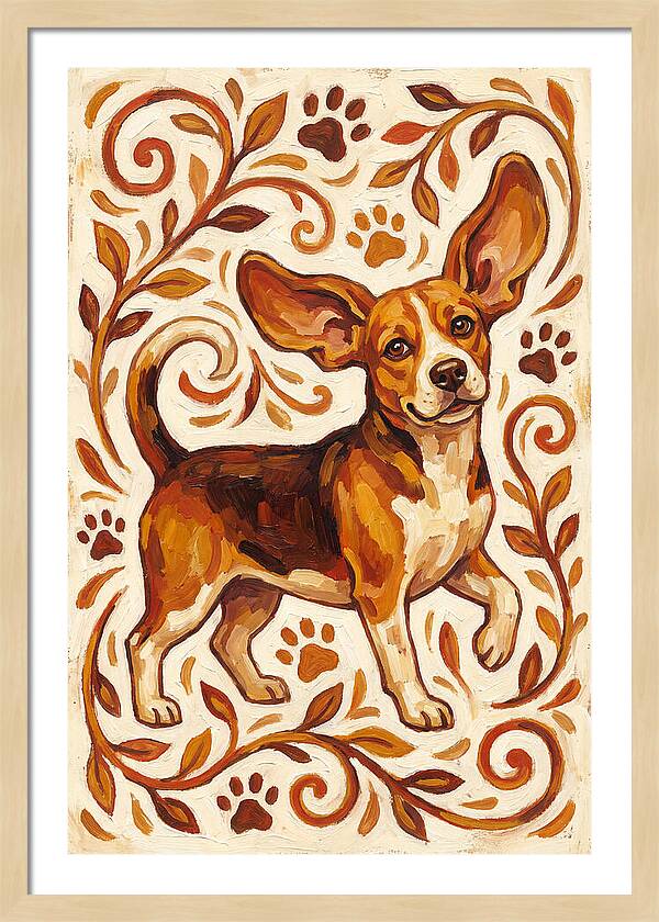Beagle In Folk Style