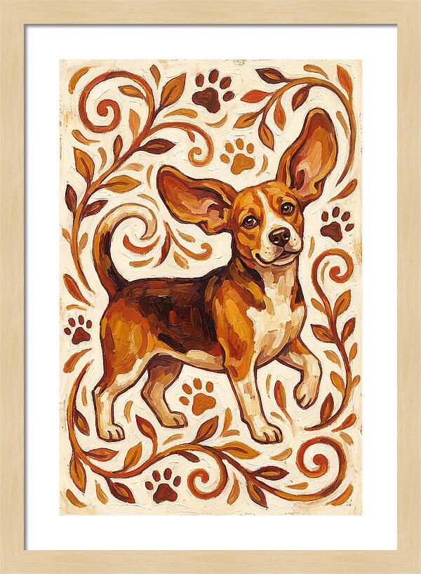 Beagle In Folk Style