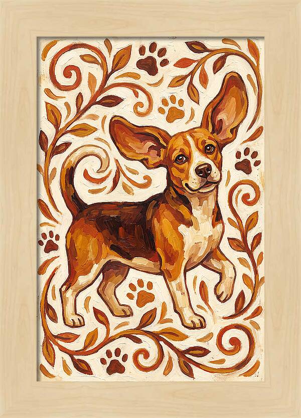 Beagle In Folk Style