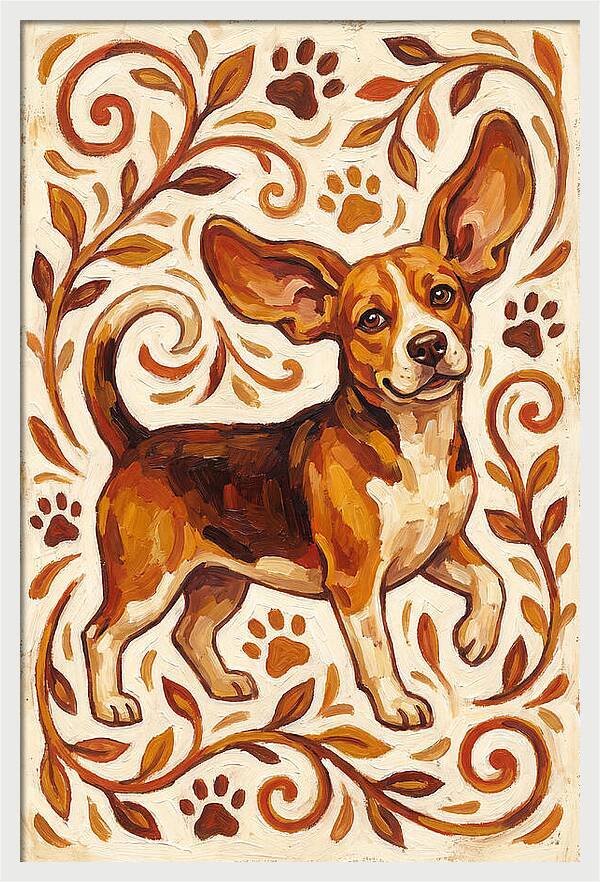 Beagle In Folk Style