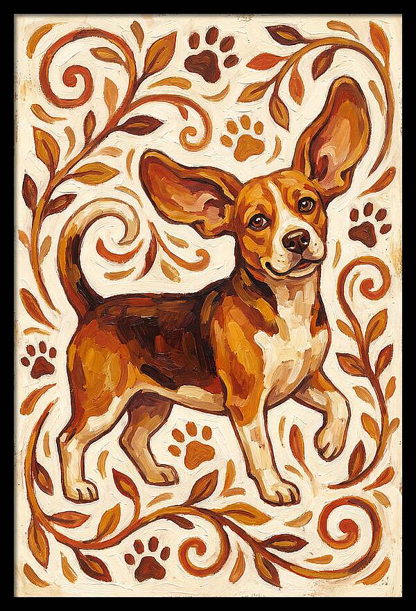 Beagle In Folk Style