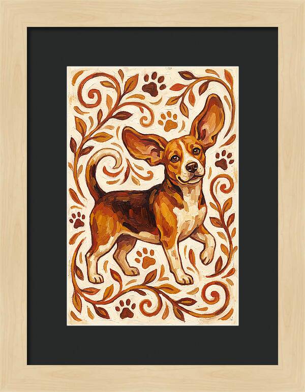 Beagle In Folk Style