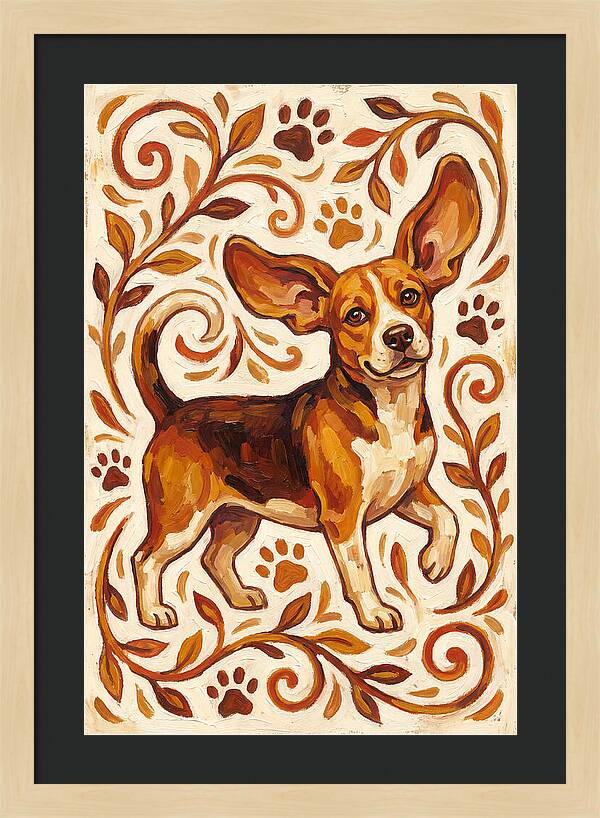 Beagle In Folk Style