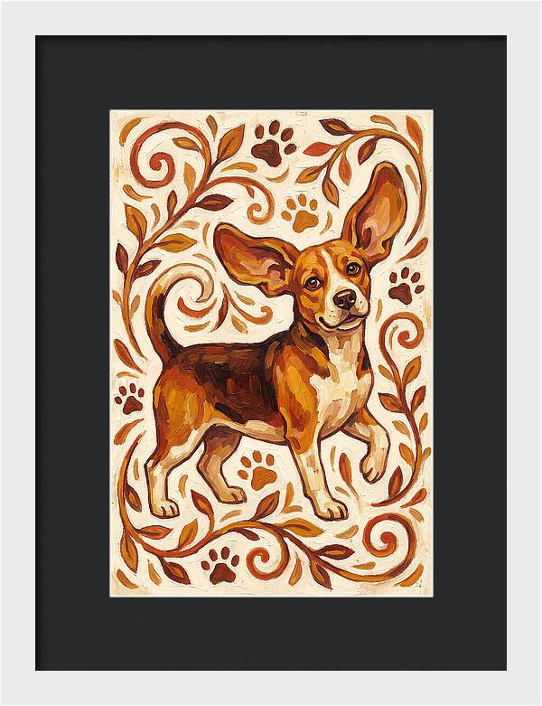 Beagle In Folk Style