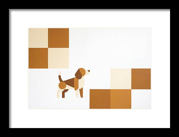 Beagle In Minimalist Style