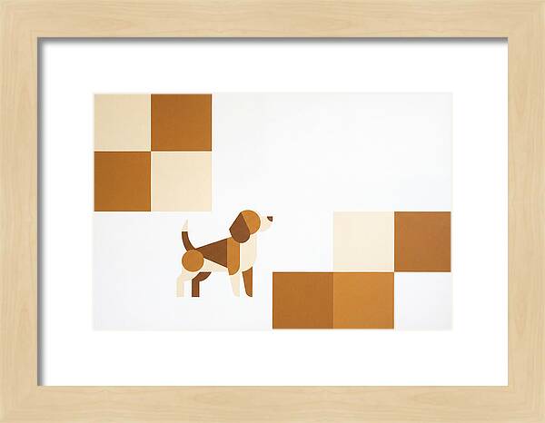 Beagle In Minimalist Style
