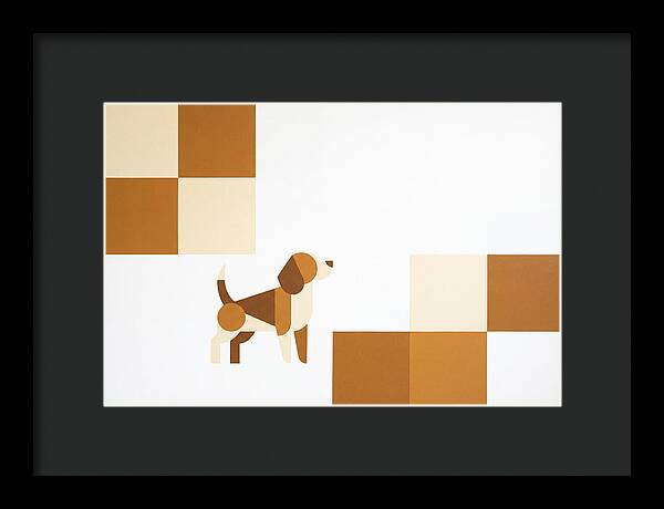 Beagle In Minimalist Style