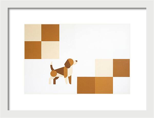 Beagle In Minimalist Style