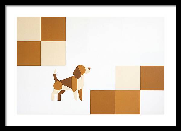 Beagle In Minimalist Style