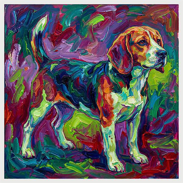 Beagle In Vibrant Colors