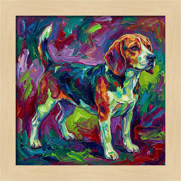 Beagle In Vibrant Colors