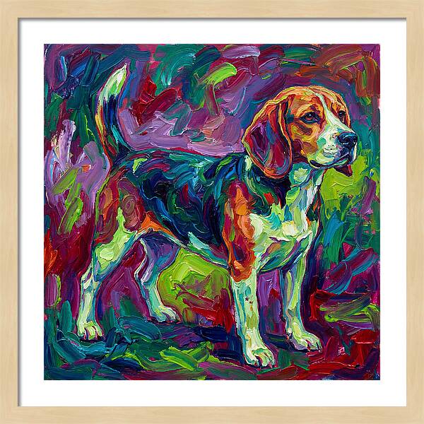 Beagle In Vibrant Colors