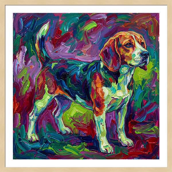 Beagle In Vibrant Colors