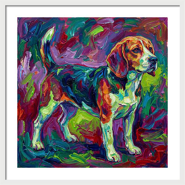Beagle In Vibrant Colors