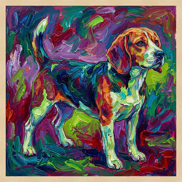 Beagle In Vibrant Colors