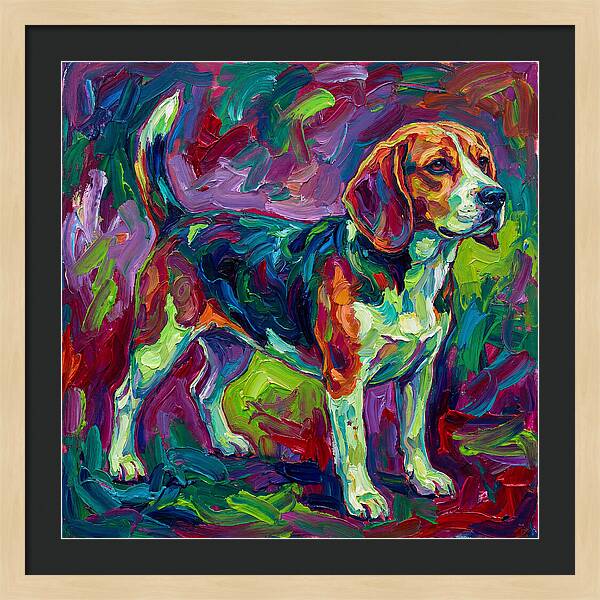 Beagle In Vibrant Colors