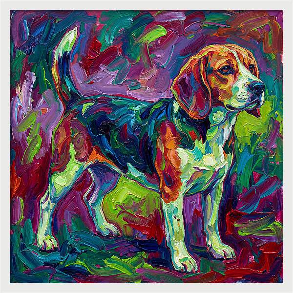 Beagle In Vibrant Colors