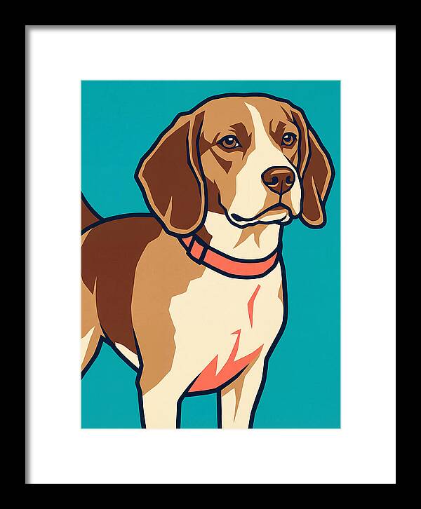 Beagle In Vibrant Style