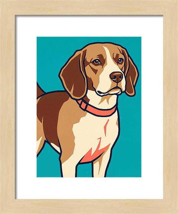 Beagle In Vibrant Style