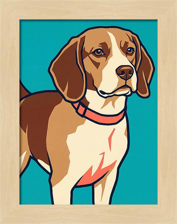 Beagle In Vibrant Style