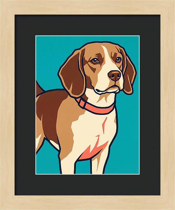Beagle In Vibrant Style
