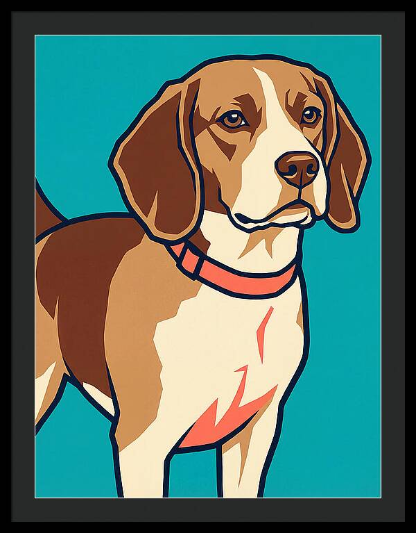 Beagle In Vibrant Style