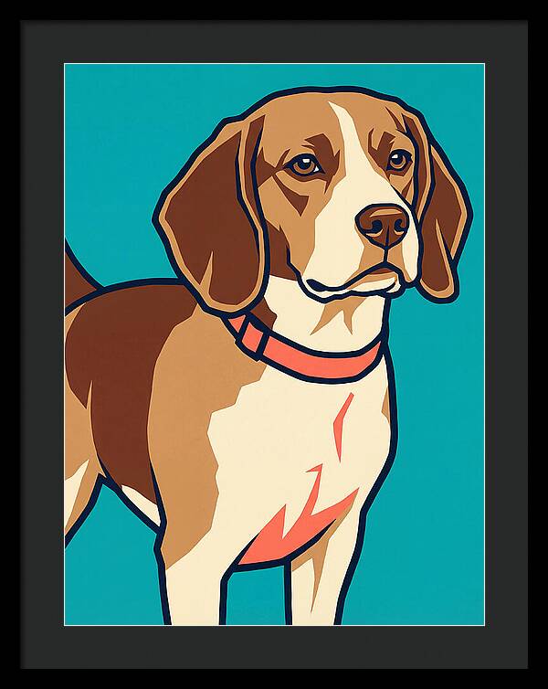 Beagle In Vibrant Style