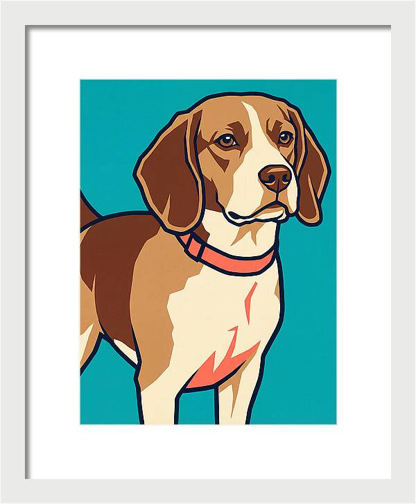 Beagle In Vibrant Style