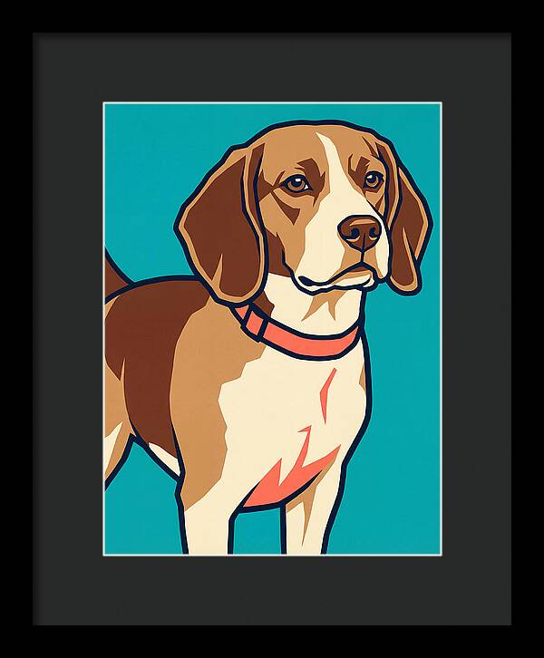 Beagle In Vibrant Style