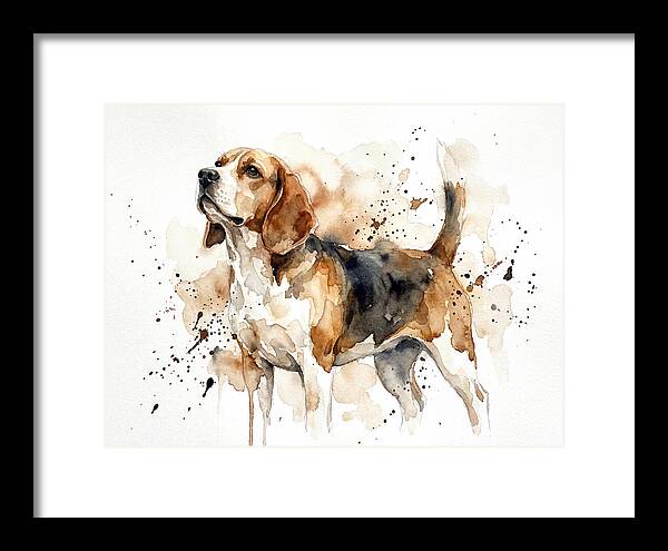 Beagle In Watercolor Splendor