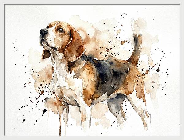 Beagle In Watercolor Splendor