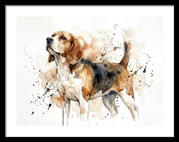 Beagle In Watercolor Splendor