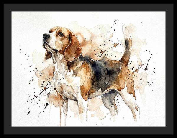Beagle In Watercolor Splendor