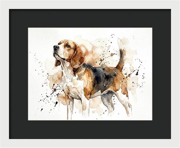 Beagle In Watercolor Splendor