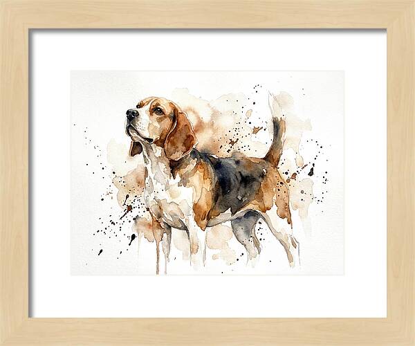 Beagle In Watercolor Splendor