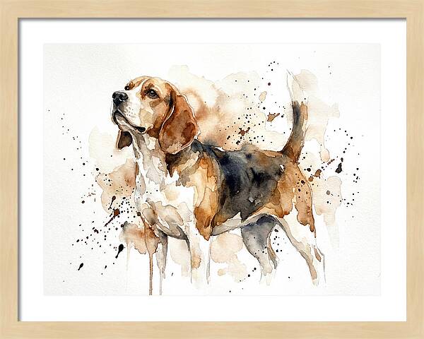 Beagle In Watercolor Splendor