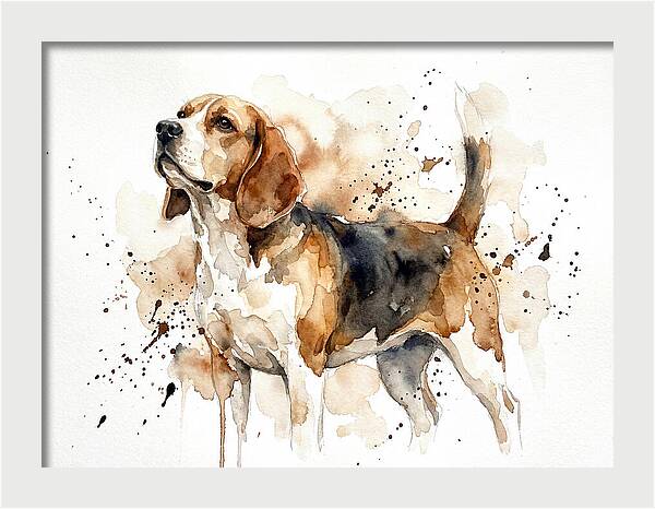 Beagle In Watercolor Splendor