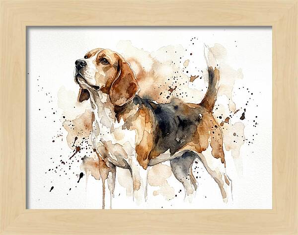 Beagle In Watercolor Splendor
