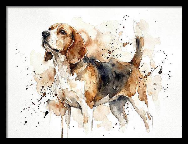 Beagle In Watercolor Splendor