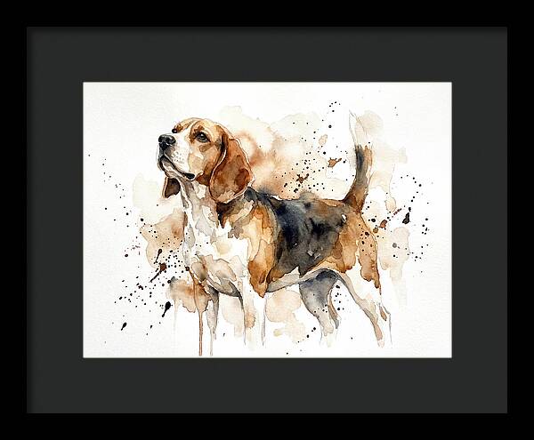 Beagle In Watercolor Splendor