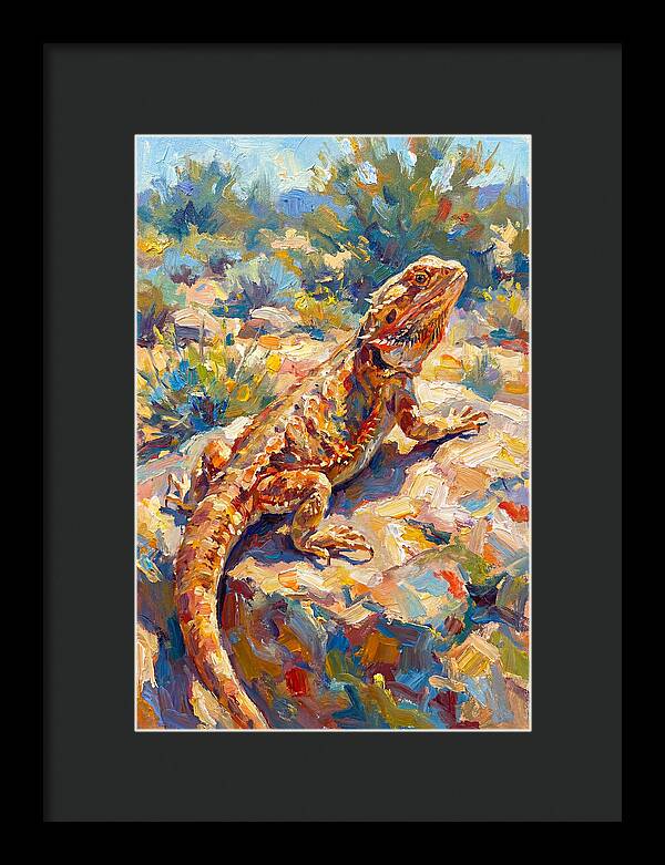 Bearded Dragon In Sunlight