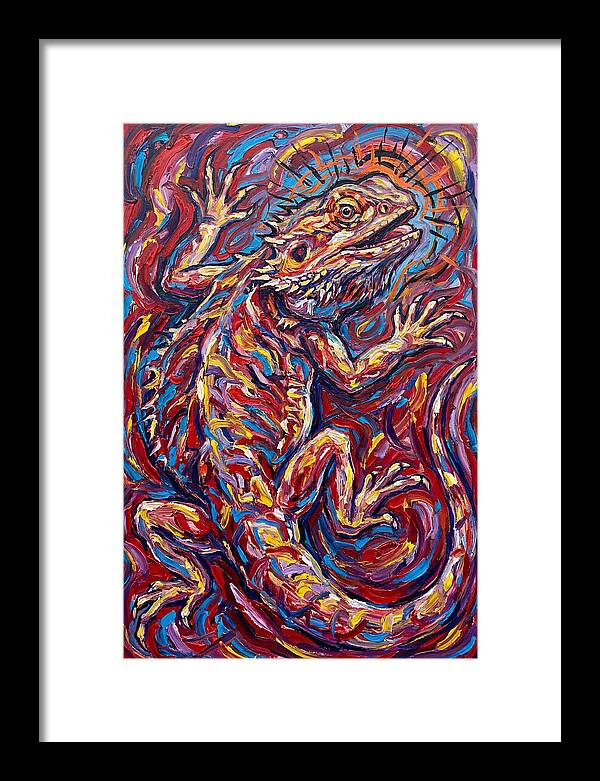 Bearded Dragon In Vibrant Colors