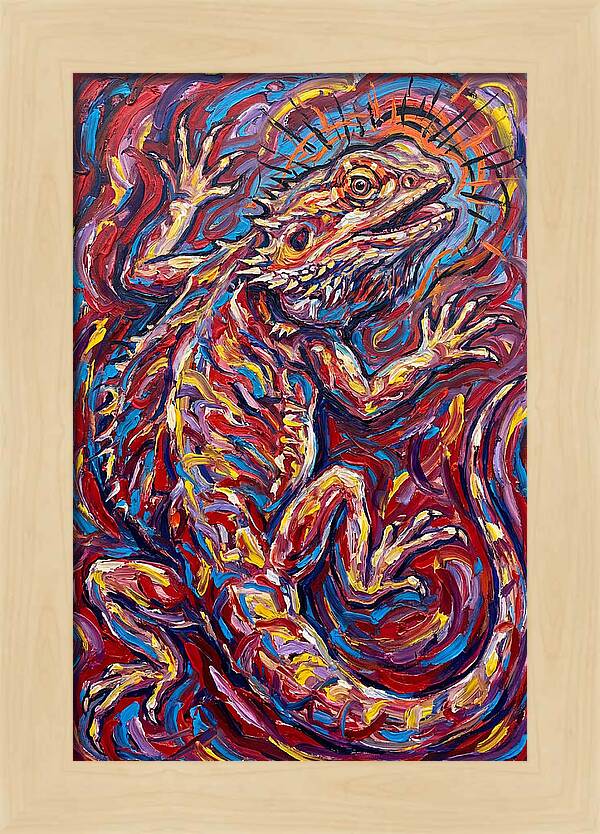 Bearded Dragon In Vibrant Colors