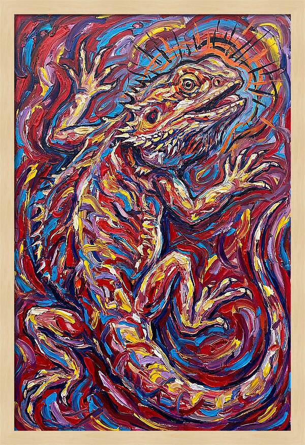 Bearded Dragon In Vibrant Colors