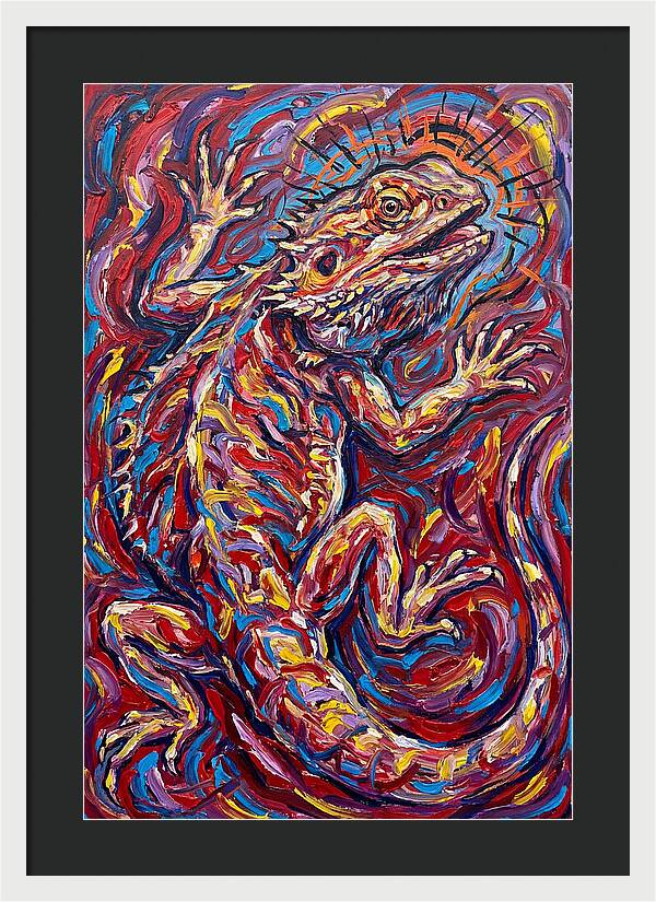 Bearded Dragon In Vibrant Colors