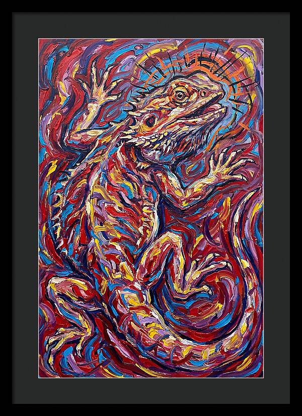 Bearded Dragon In Vibrant Colors