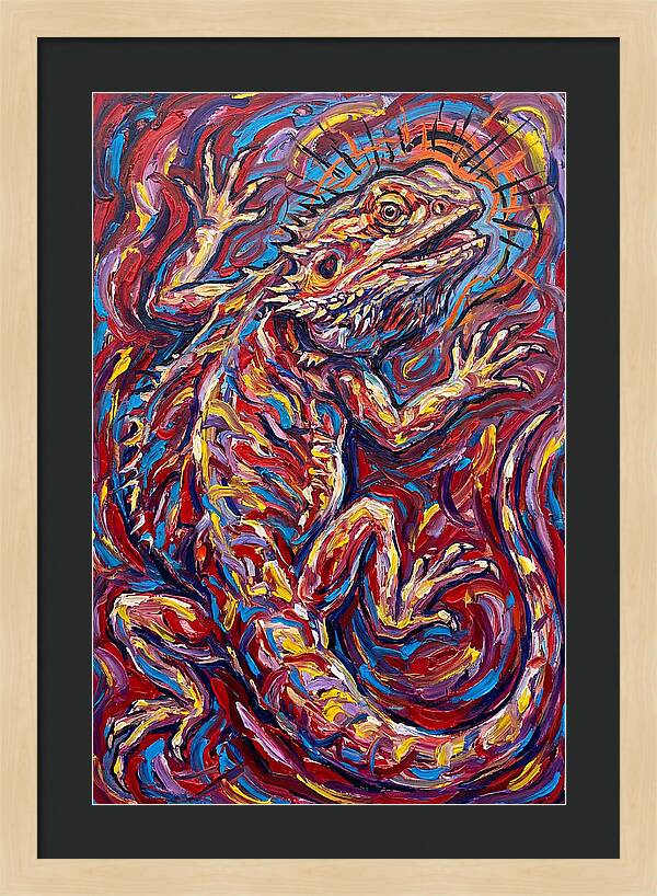 Bearded Dragon In Vibrant Colors