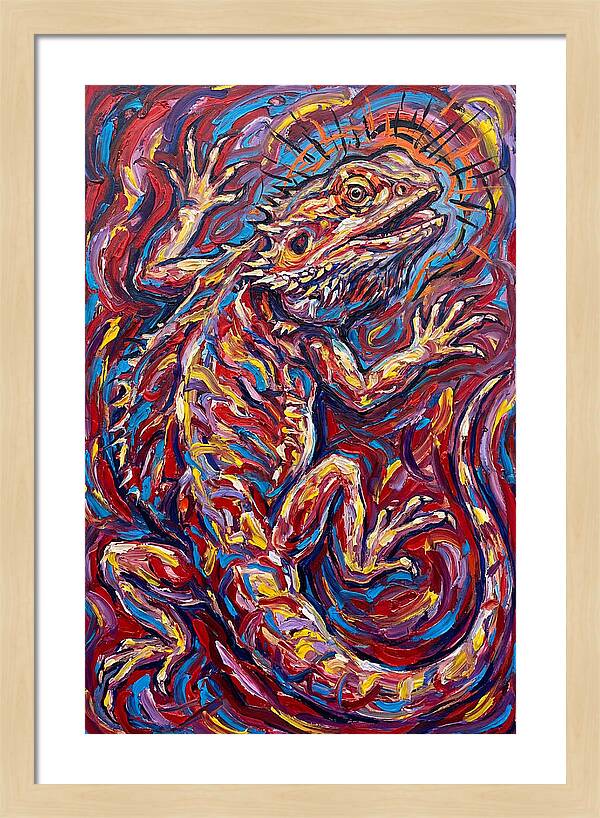 Bearded Dragon In Vibrant Colors