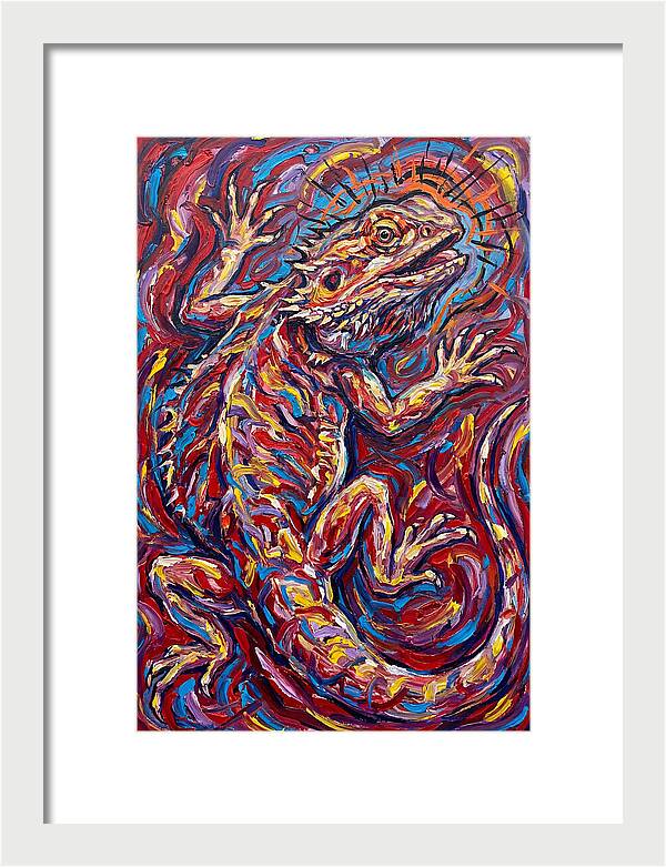 Bearded Dragon In Vibrant Colors