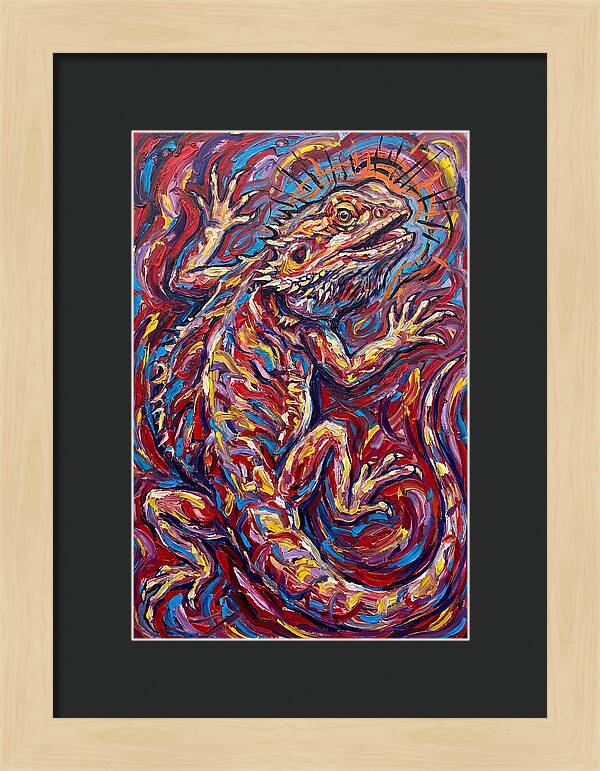 Bearded Dragon In Vibrant Colors